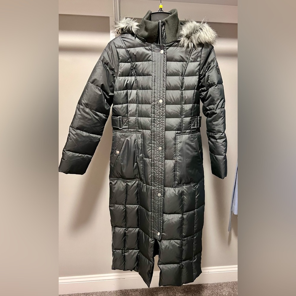 Larry Levine Coat with Detachable Hood Size XS
